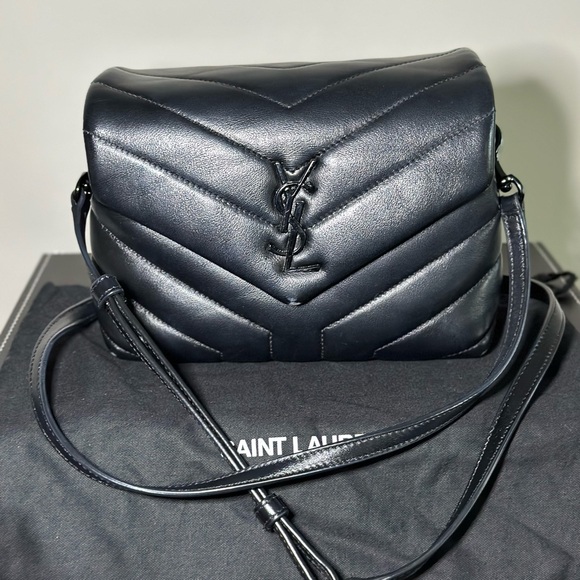 Saint Laurent Handbags - Saint Laurent Black Quilted Crossbody Bag